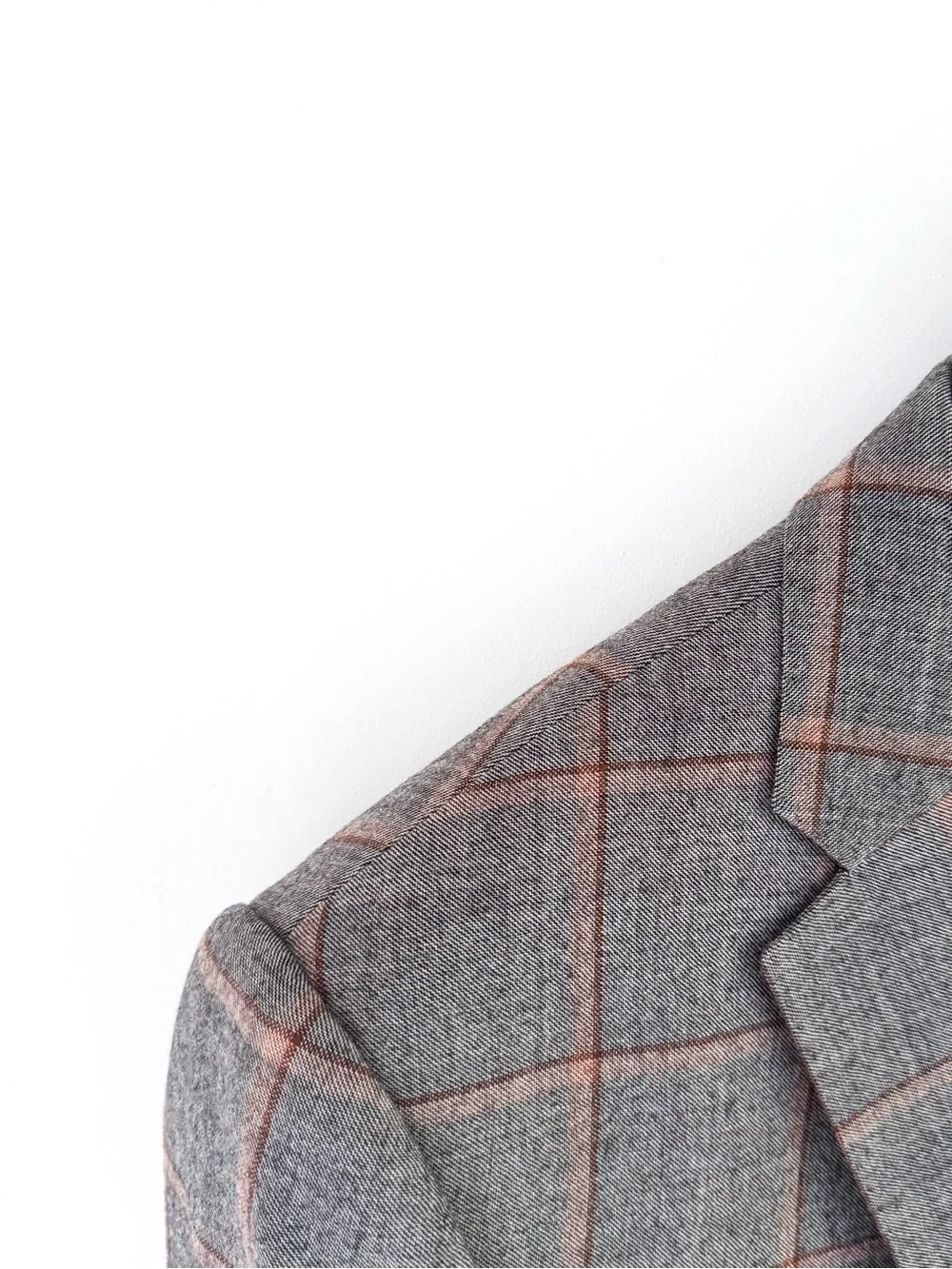 NWT NEW Armani Collezioni Gray Plaid Italian Wool Sport Coat Windowpane 40R